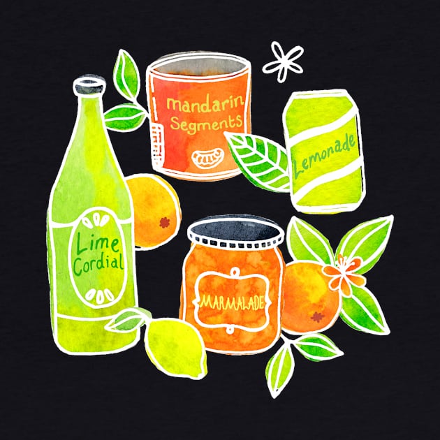 Sunny Citrus Pop Art by PerrinLeFeuvre